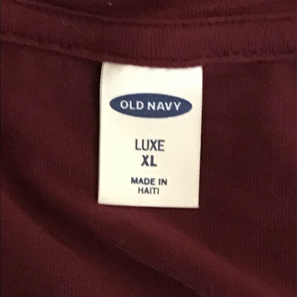 Old Navy Luxe Burgundy Top, XL, EUC - Picture 3 of 4